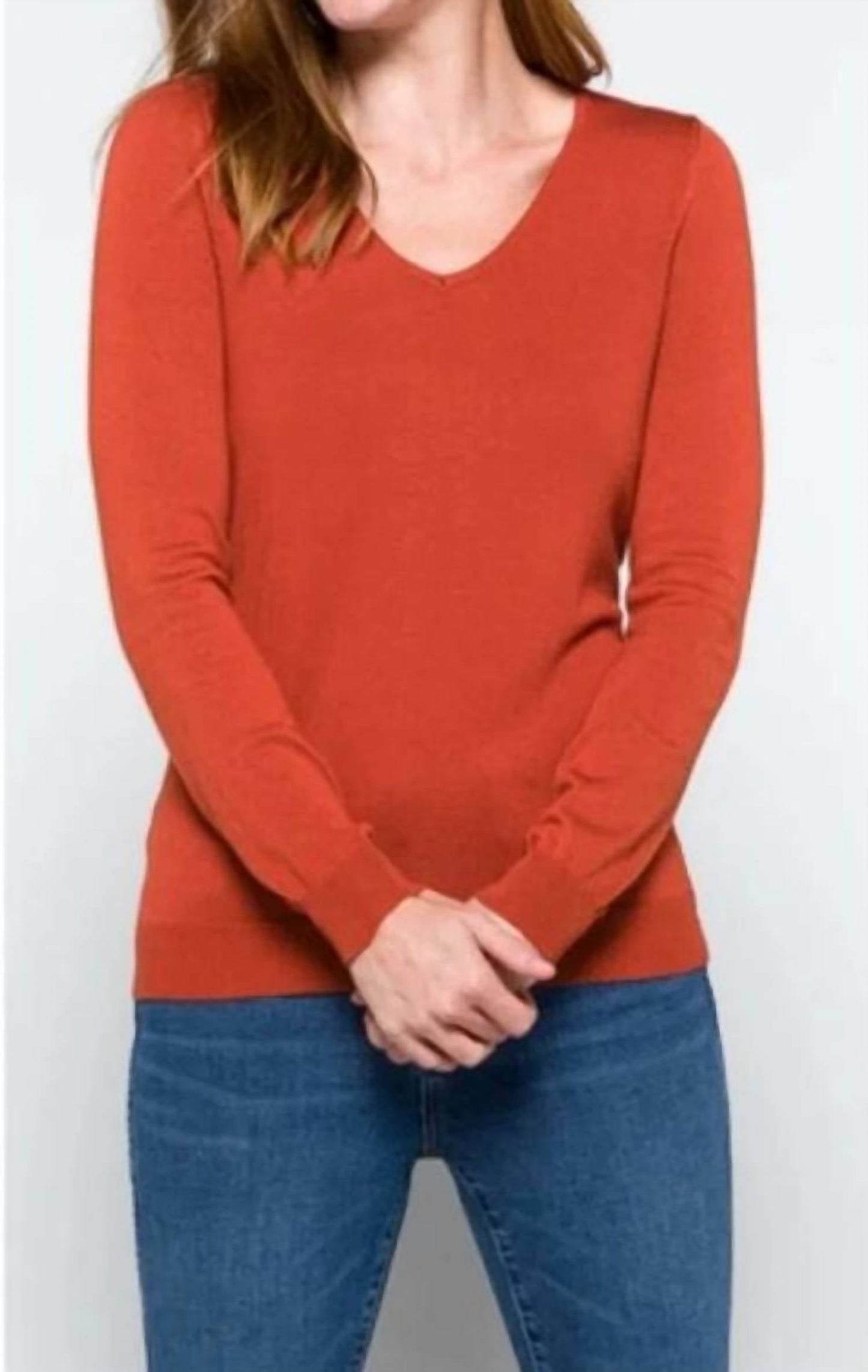 Stitch Fix V Neck Ligh Crisscrosst Sweater Top