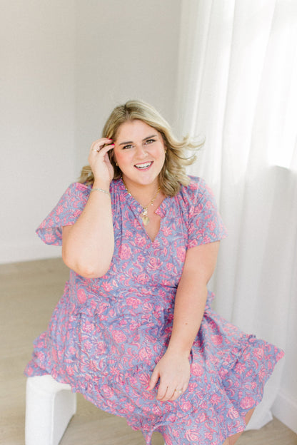 The Kathleen Dress in Orchid Rose - Final Sale