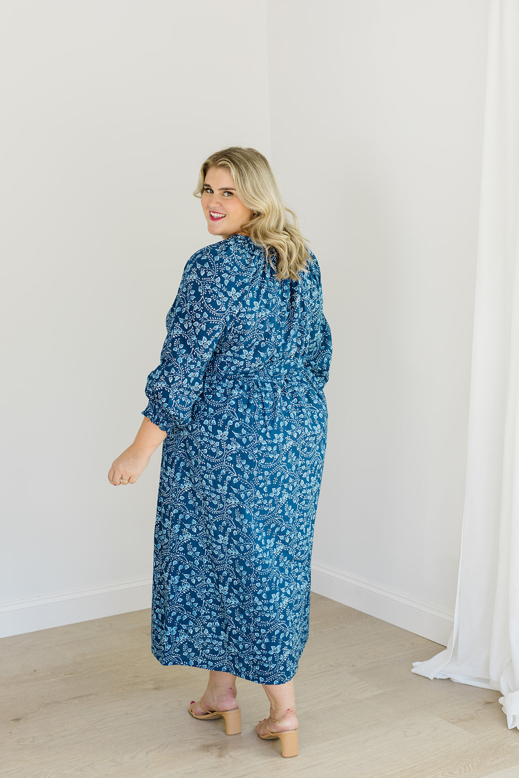 The Savana Midi Dress in Winter Blossom