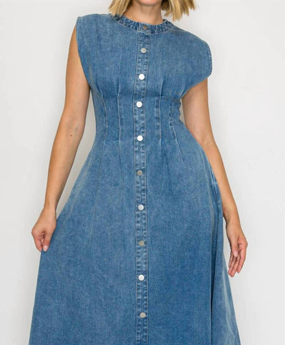 Timeless Button Down Midi Dress