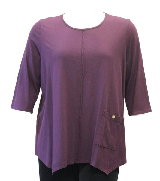 Women's Asymmetrical Pocket Cotton Top