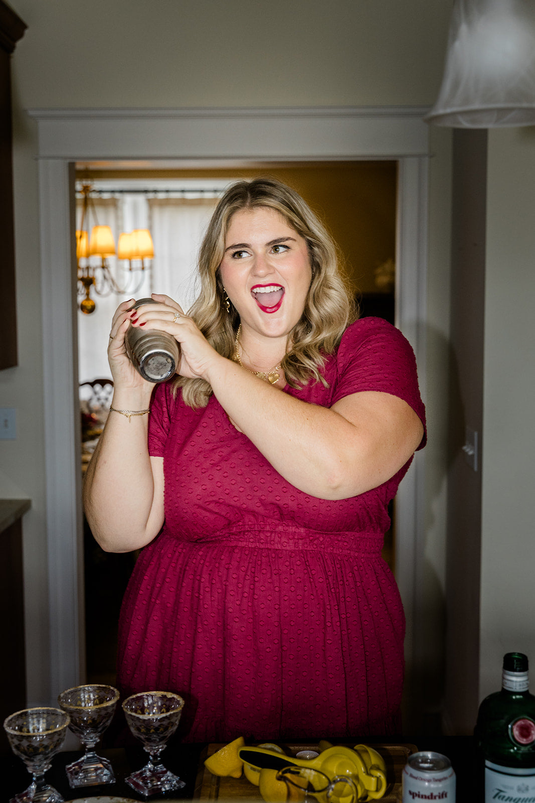 The Sarah Maxi Dress in Sugar Plum Dobby