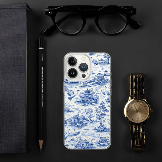 Storks Chinoiserie Clear Case for iPhone
