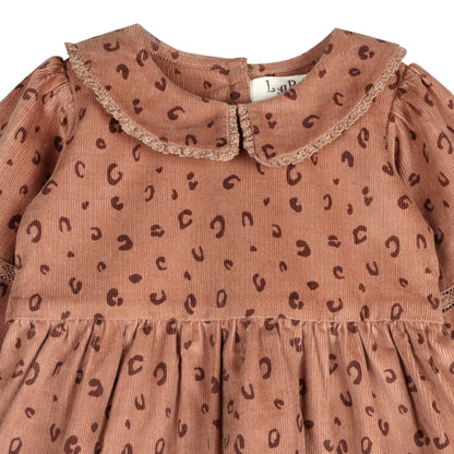Cord Crush Animal Print Dress | Lavender & Onion Corduroy