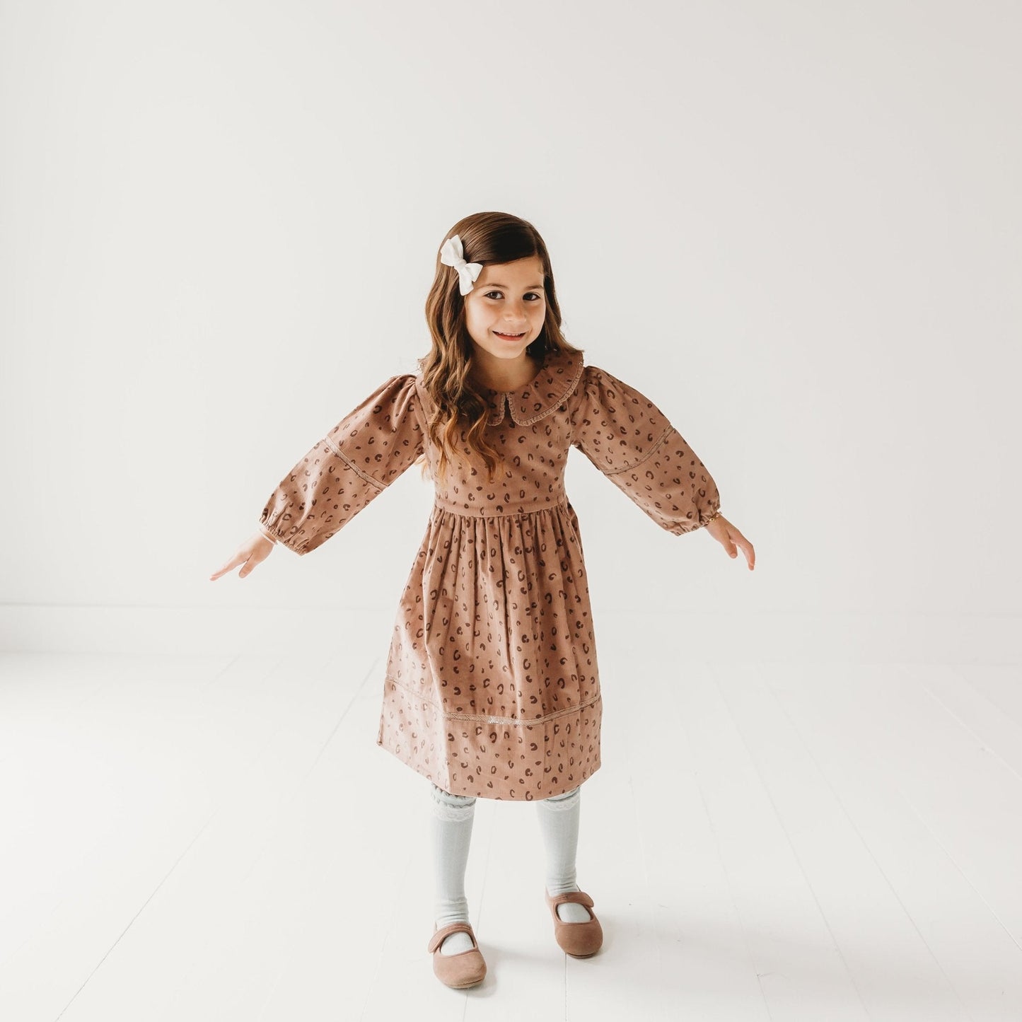 Cord Crush Animal Print Dress | Lavender & Onion Corduroy