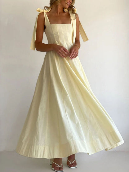 Gradient Tie Shoulder Maxi Dress