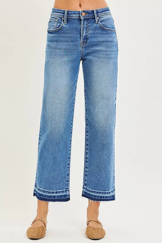 RISEN Slouchy Cropped  Boyfriend Jeans