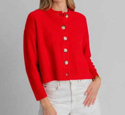 Nina Crewneck Cardigan Top