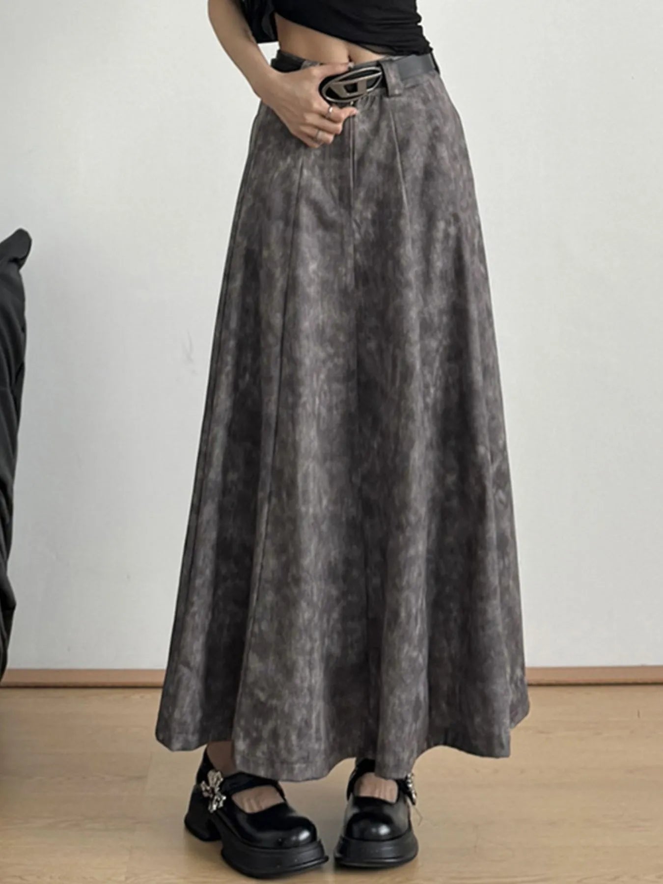 A-Line Maxi Skirt See size chart under “more details”
