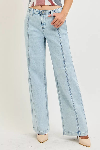 RISEN Slouchy Wide Leg Jeans
