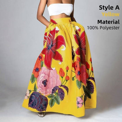 Bottoms Skirt Floral Holiday Women For Long Maxi See size chart under “more details”