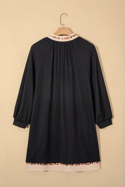 Ainsley Block Trim Ribbed PLUS Dress