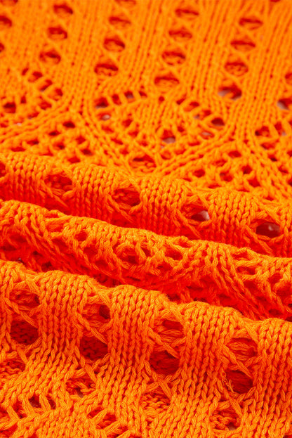 Emerson Crochet Scallop Edge Sweater