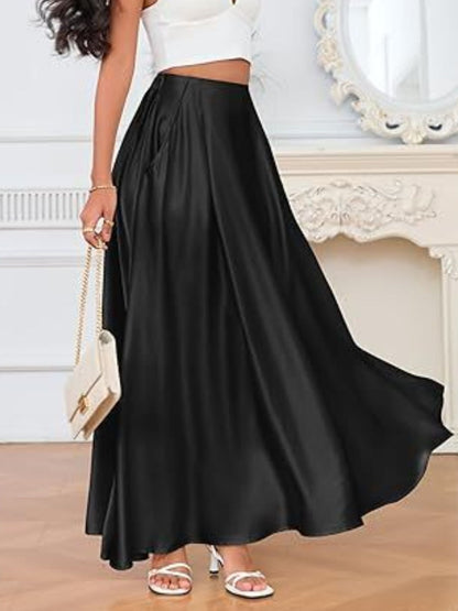 A-Line Maxi Skirt with Pockets