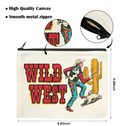 Baha Ranch Wild West Cowboy Cosmetic Bag Pack of 5 Made in America