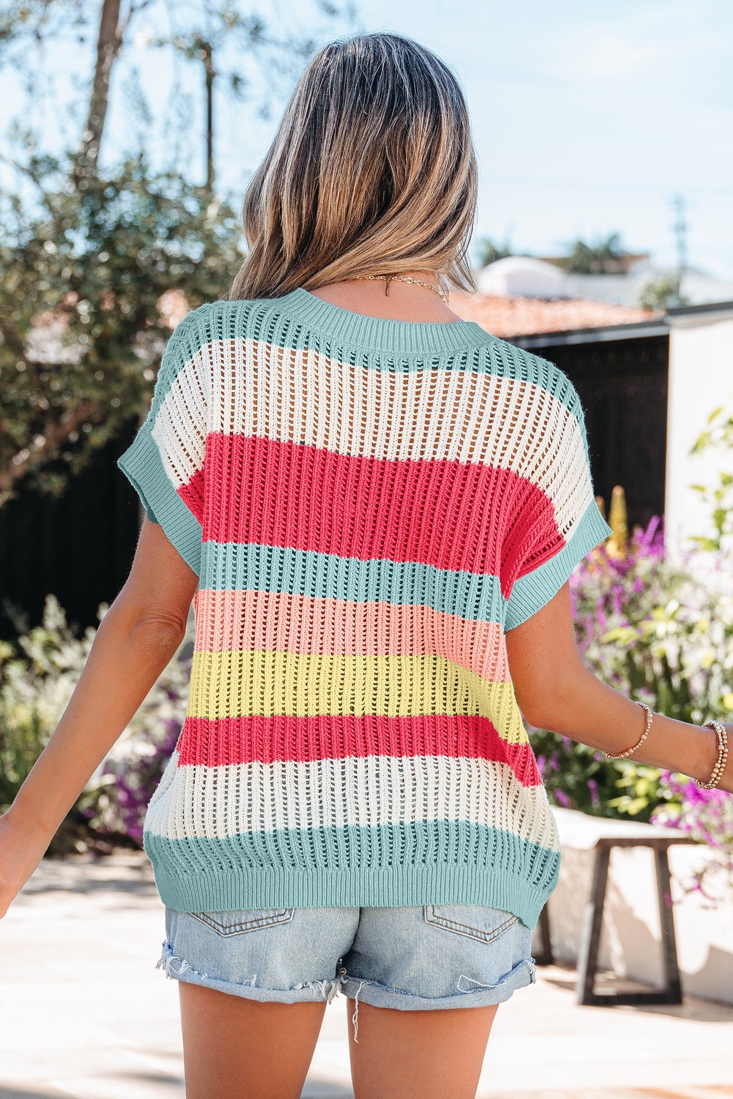 Joelle Knit Short Sleeve Sweater