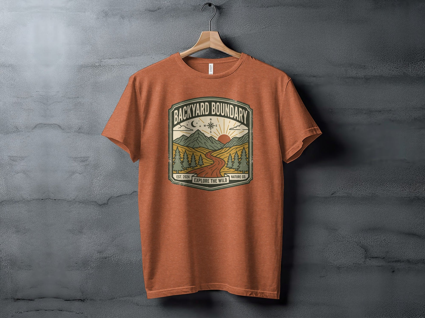 Rugged Backyard Boundary: Explore The Wild Wilderness Shirt