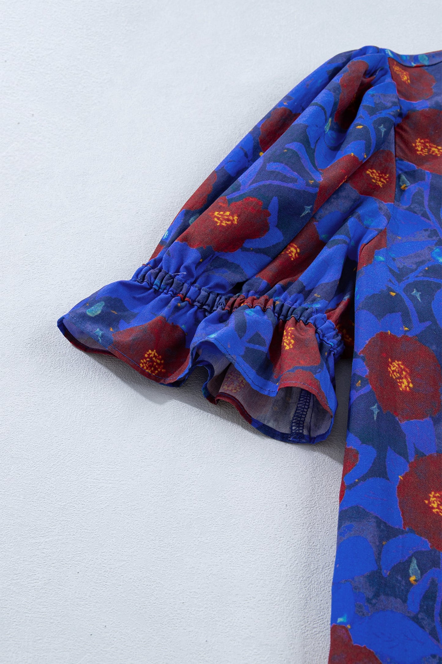 Maeve Sleeve Frilled Floral Blouse