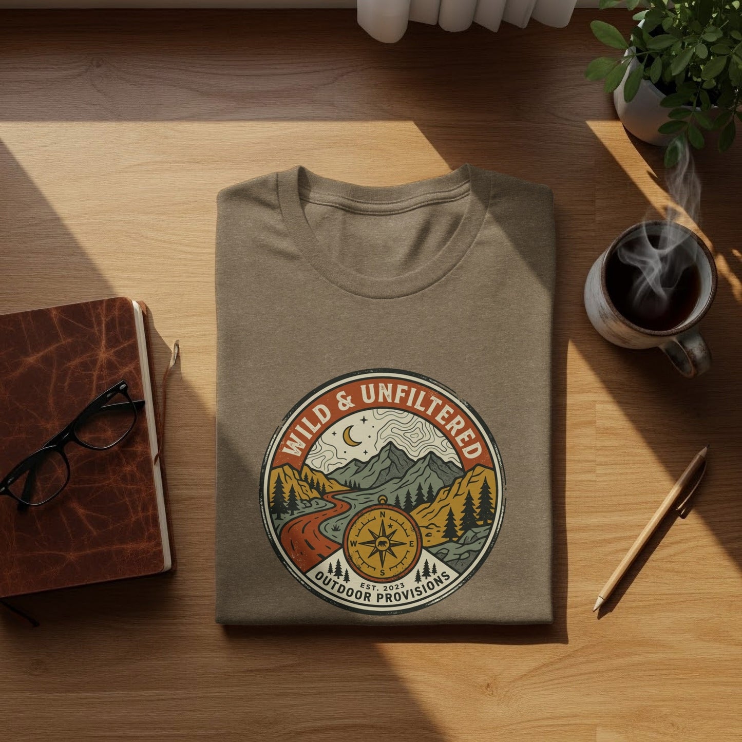Rugged Wild & Unfiltered Explorer Wilderness Shirt