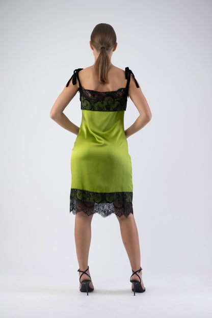 Green Silk Dress