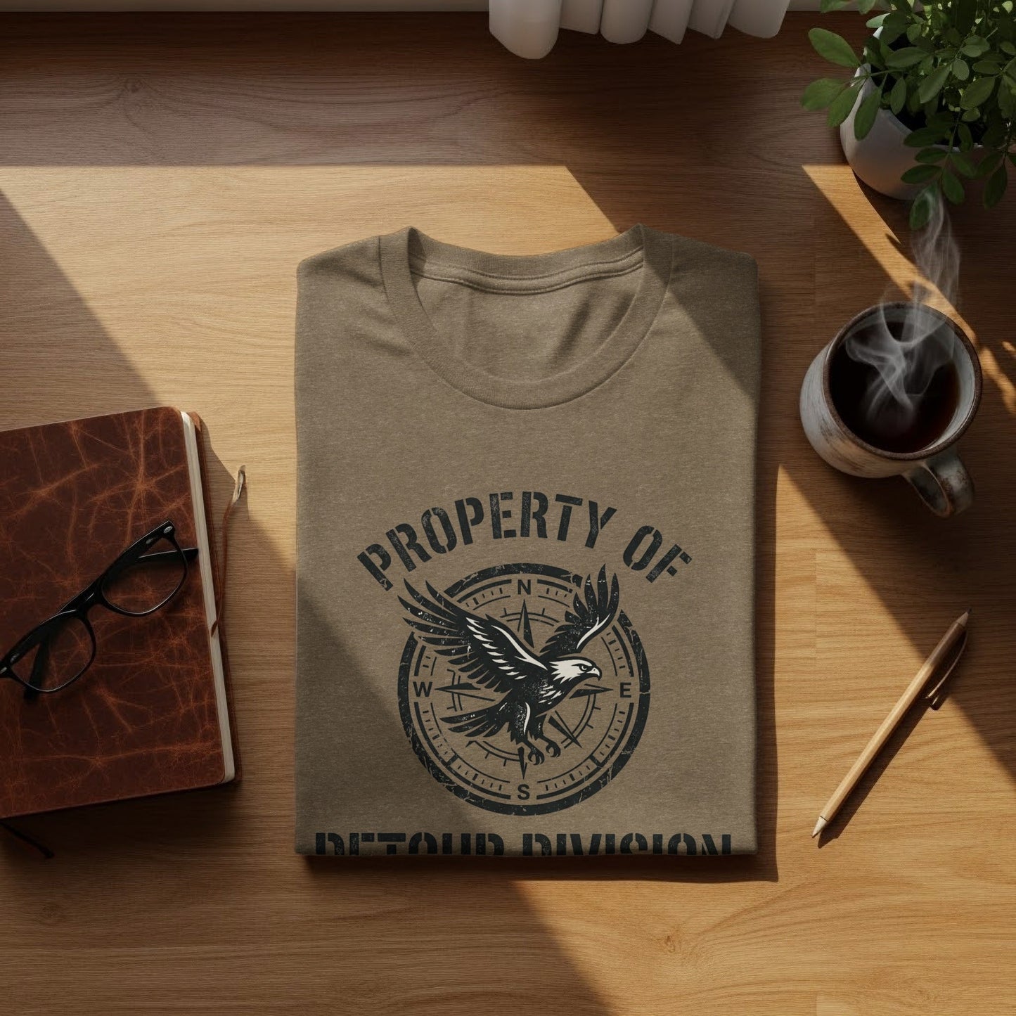 Rugged Detour Division Compass Eagle Tee Wilderness Shirt