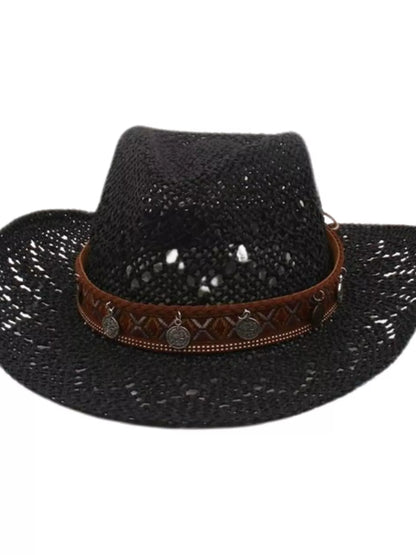 Boho Woven Cowboy Hat