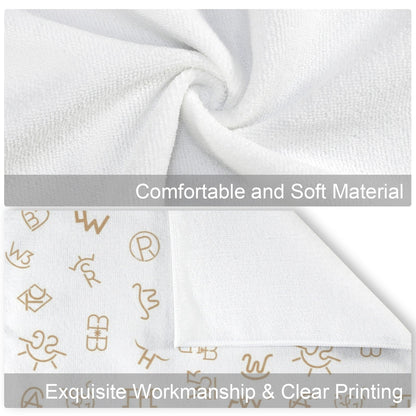 Baha Ranch Set of 4 Minimalistic Western Highland Cow Cattle Brands Kitchen Towels Made in America