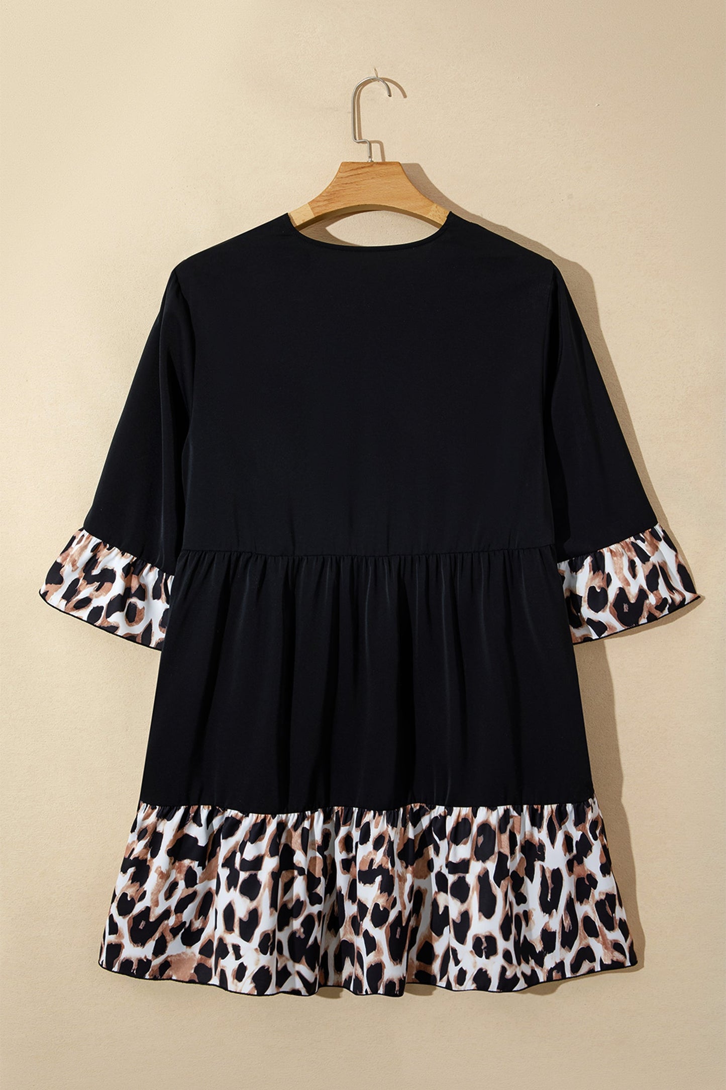 Sage Ruffle Hem Mini PLUS Dress
