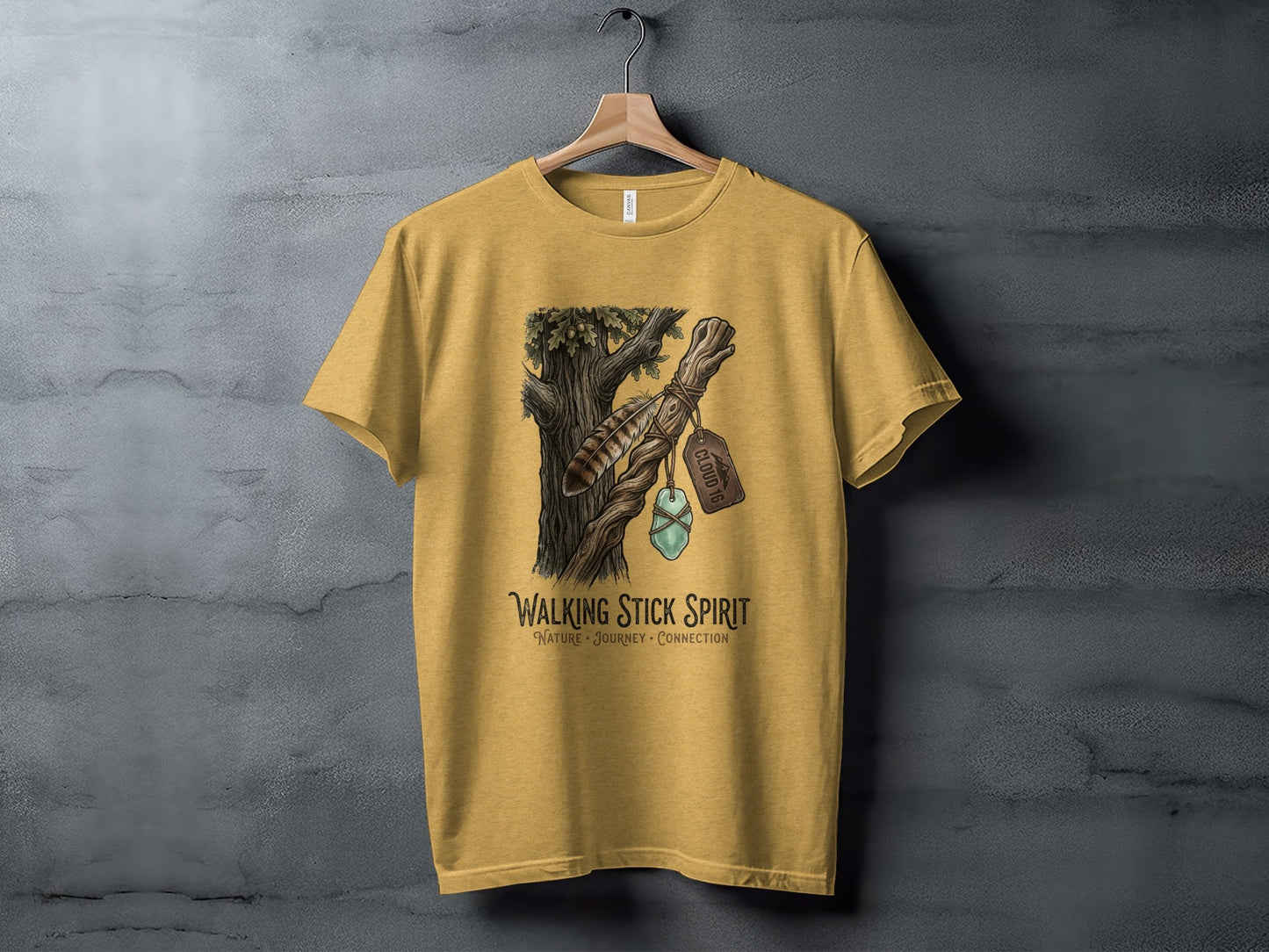 Heritage Walking Stick Spirit: Journey Nomad Tee