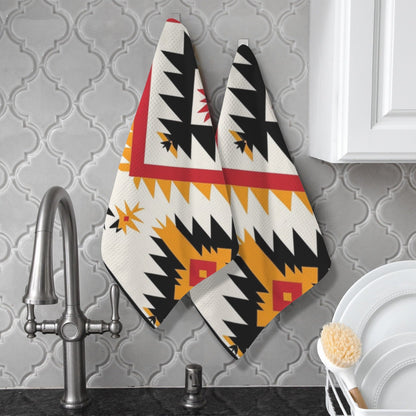 Baha Ranch Southwestern Aztec Set of 2 Kitchen Dish Towels Made in America