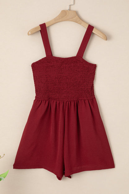 Marlowe Casual Smocked Sleeveless Romper
