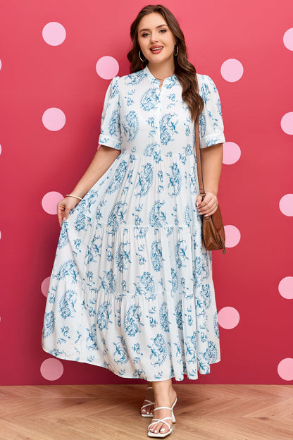 Milana Short Sleeve Maxi PLUS Dress