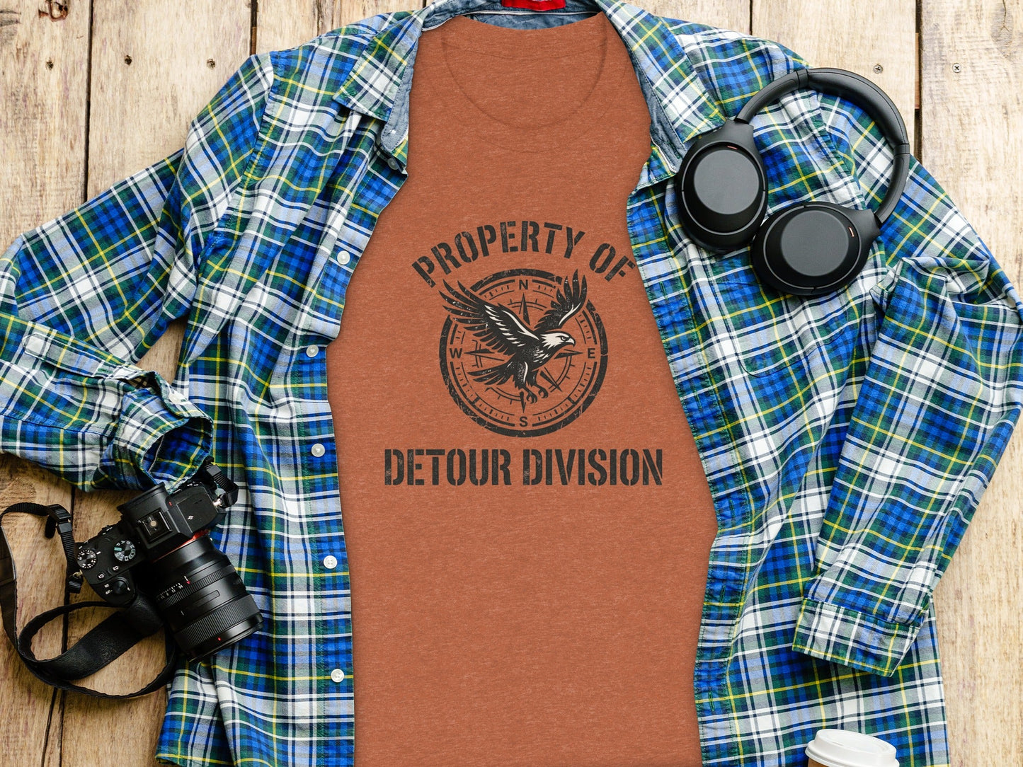 Rugged Detour Division Compass Eagle Tee Wilderness Shirt