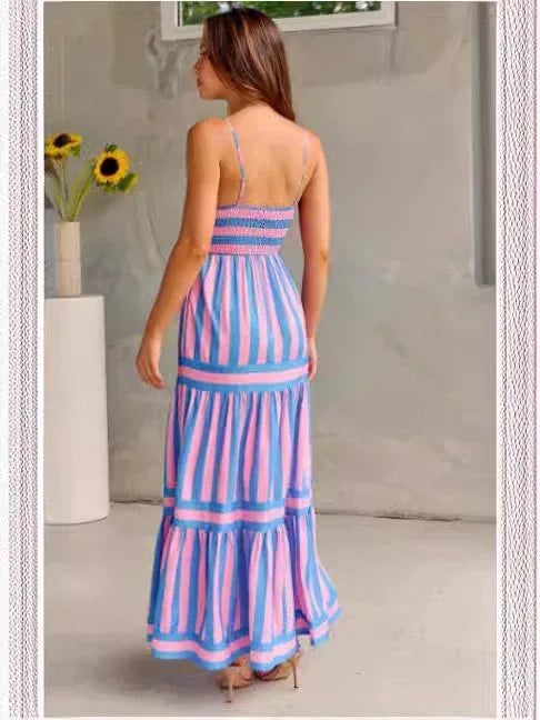 Coastal Stripe Maxi Dress
