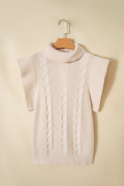 Zaylee Ruffled Short Sleeve Sweater