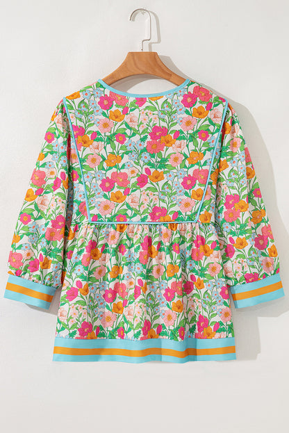 Adley Puff Sleeve Babydoll Blouse