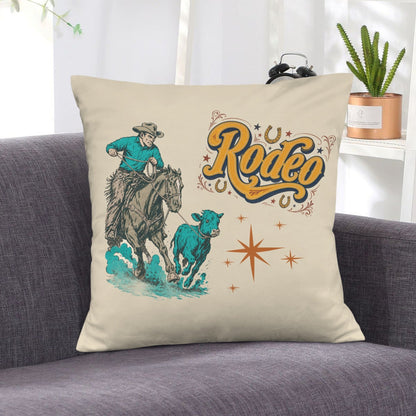 Baha Ranch The Last Roundup Throw Pillow Cover Made in America