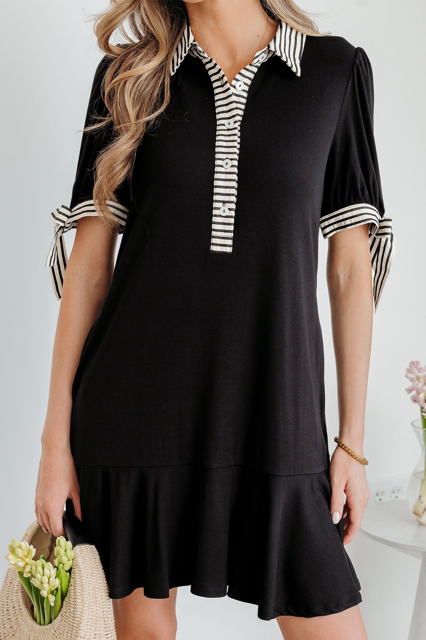 Mckenzie Sleeve Shift Mini Dress