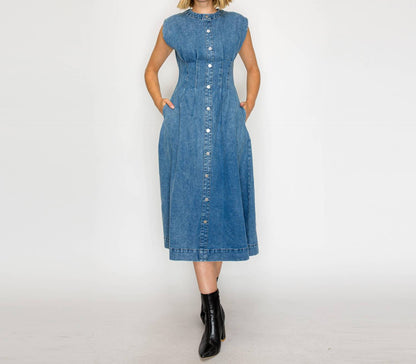 Timeless Button Down Midi Dress