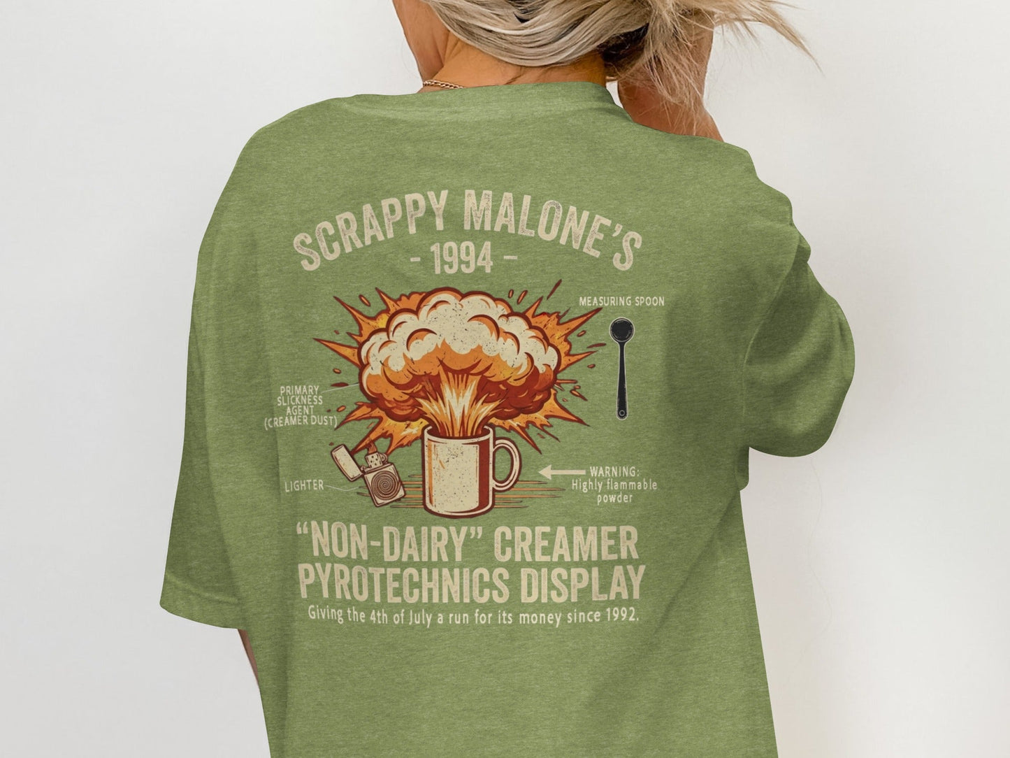 Scrappy Malone's Creamer Pyrotechnics Tee - '90s Nostalgia
