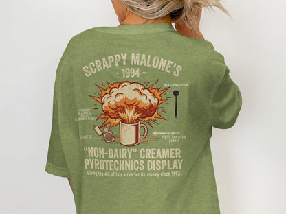 Scrappy Malone's Creamer Pyrotechnics Tee - '90s Nostalgia