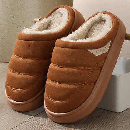 Cozy Plush House Slippers – Thick-Sole, Unisex
