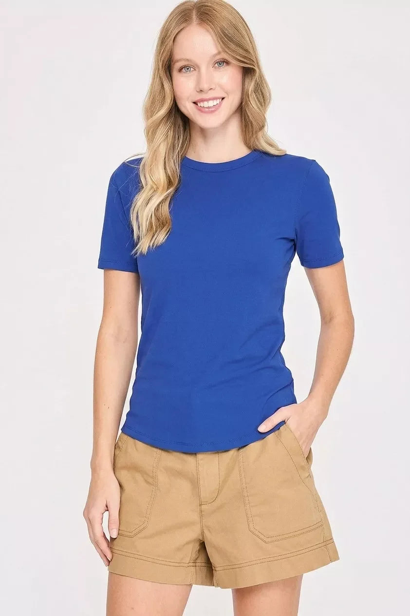 Umgee Second-Skin Crew Neck Tee