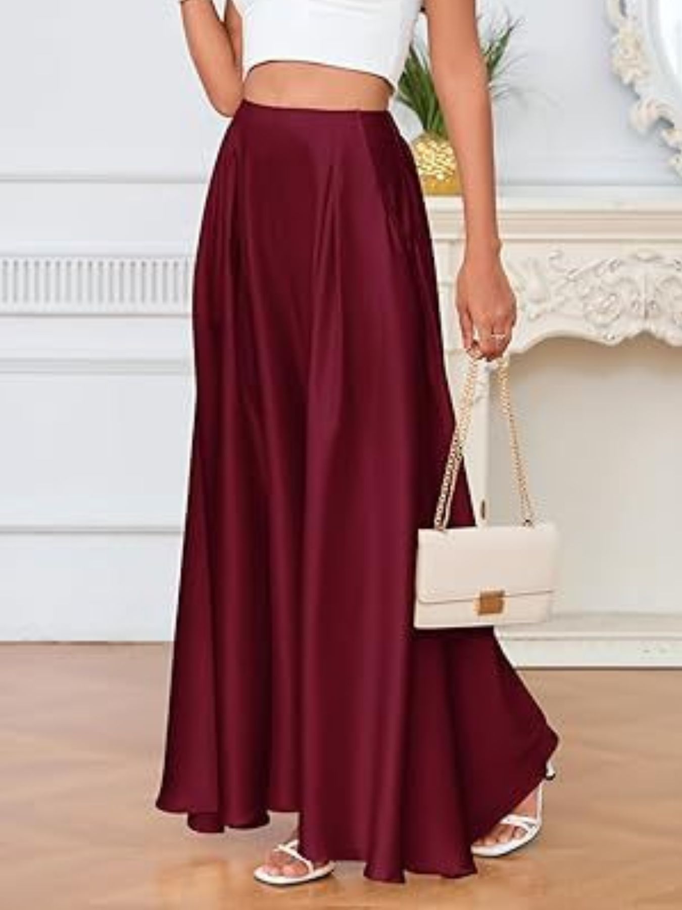 A-Line Maxi Skirt with Pockets