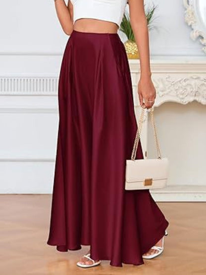 A-Line Maxi Skirt with Pockets