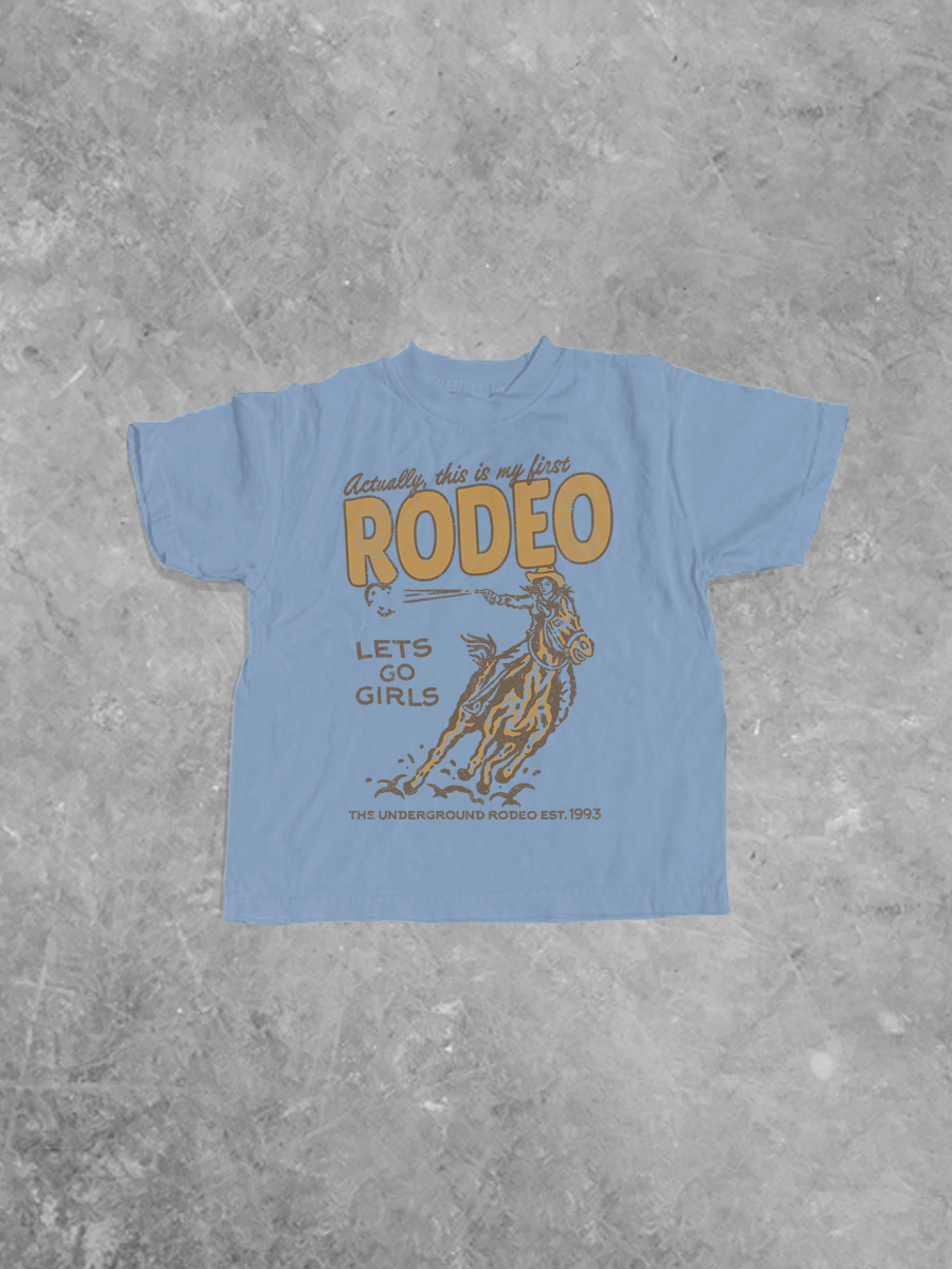 Underground Original Design: * KIDS * Actually This is My First Rodeo Kids T-Shirt