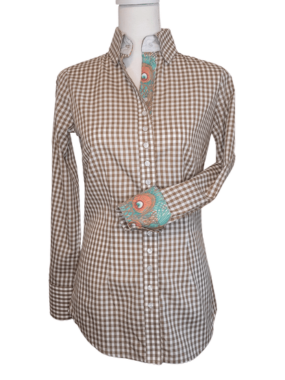 Core Collection Olive Gingham Women's Western Shirt