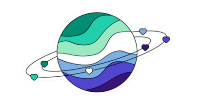 Pride Planets Stickers