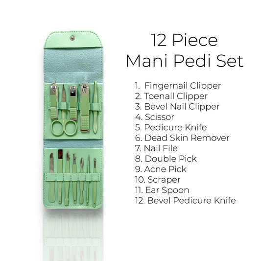 Mint 12 Piece Nail Care Set
