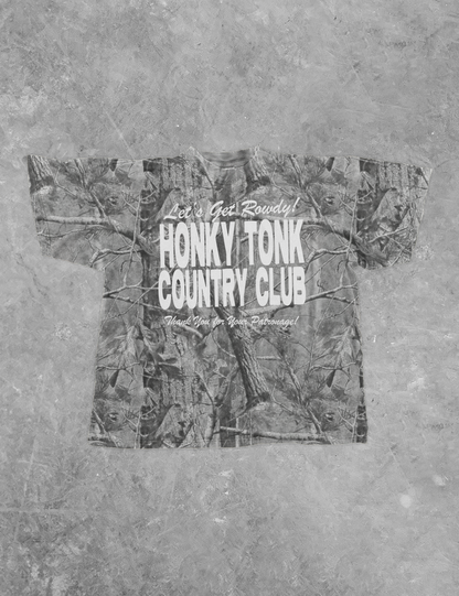 Underground Original Design: Honky Tonk Country Club, 90's Country Boxy Cotton TShirt